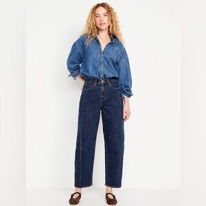 Old Navy High-Waisted Barrel Ankle Jeans